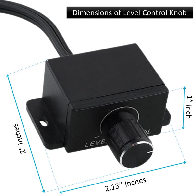 Xtenzi Amplifier Universal Bass Volume Knob Line Level Control Remote XTBR9-LC1 - Image 4